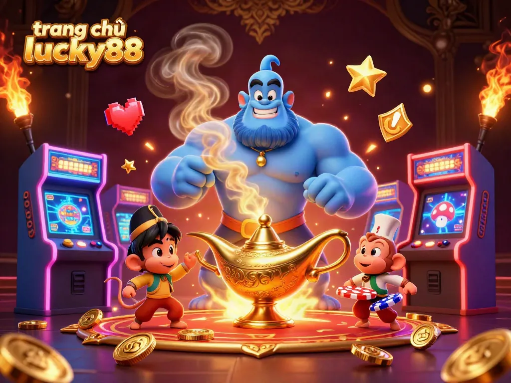 Join the excitement of trang chủ lucky88 with a magical genie and vibrant casino games.