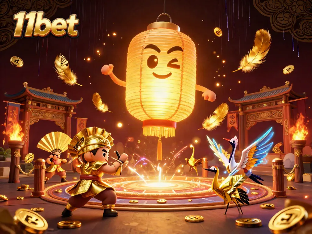 Engage with 11bet's exciting gaming experience featuring vibrant 3D casino visuals and lively characters.