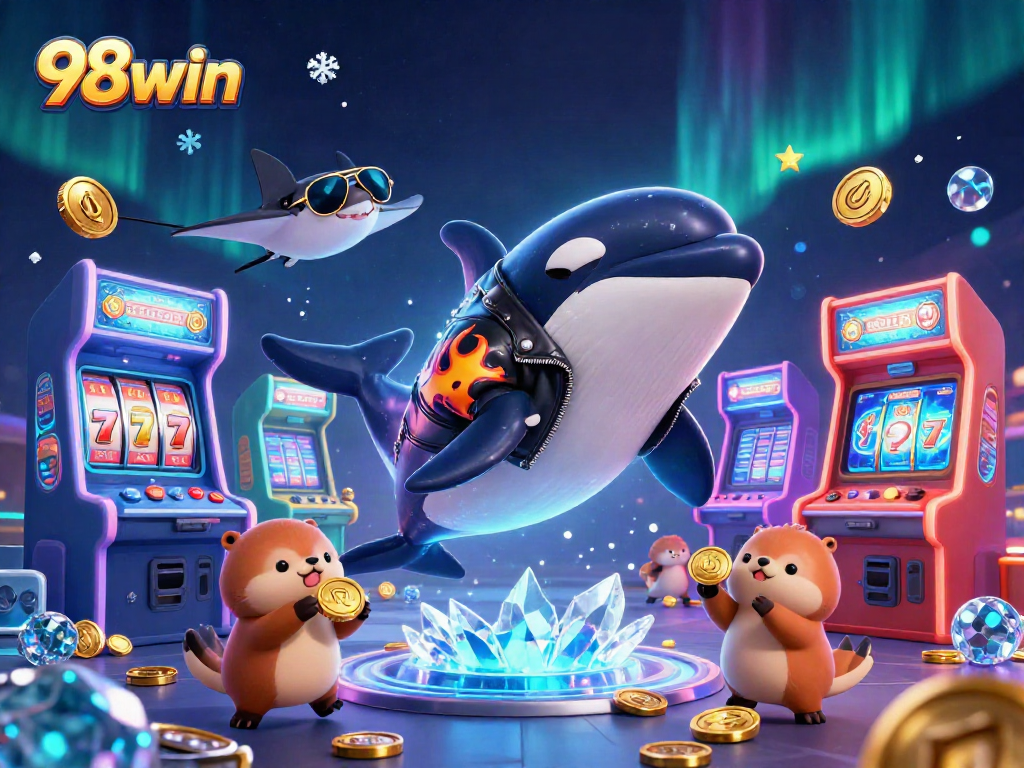 Win big with 98win's engaging games featuring vibrant characters and dynamic casino elements.