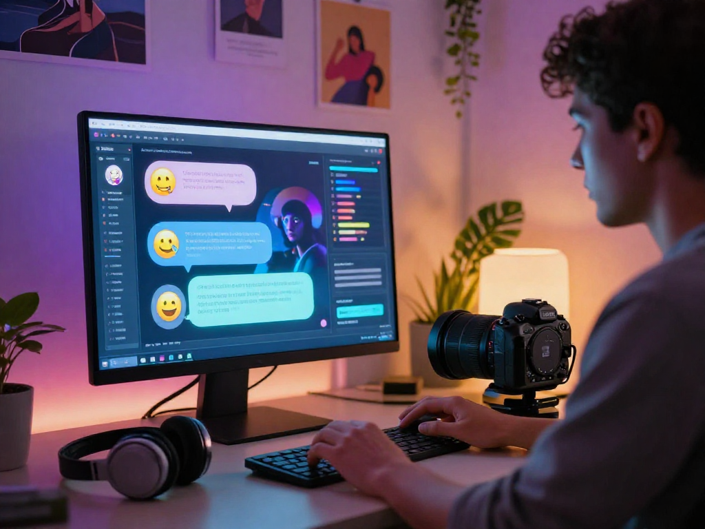 Engaging nsfw ai chat experience in a modern digital workspace.
