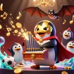 Nowgoal provides dynamic sports betting action with the cartoon penguin playing tunes and gold coins raining down.