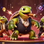 Experience electrifying action at 13win with a glamorous casino scene featuring unique characters and rich treasures.