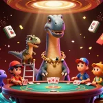 Experience thrilling gameplay at b52club with a lively scene of fun casino characters