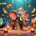 Experience winning with situs depo 5rb in this vibrant 3D casino-themed illustration.
