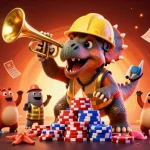 Celebrate winning at Betting Sites Not On GamStop with a fun 3D illustration of characters in a lively betting scene.
