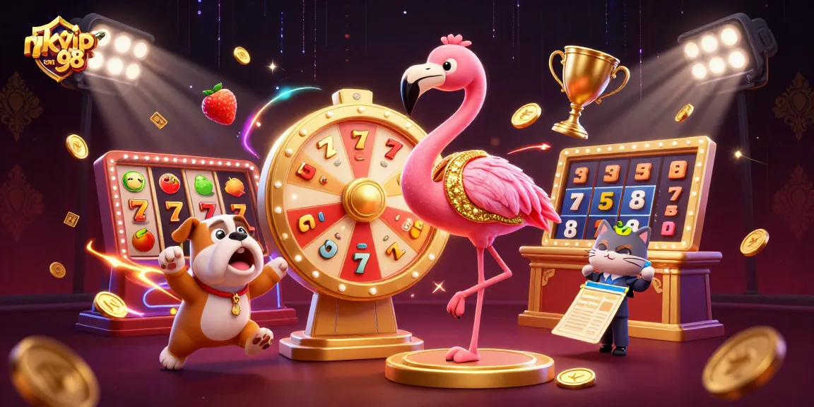 Spin the prize wheel at rikvip98 com with our 3D characters and dynamic gaming elements in action.