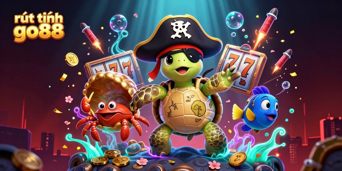 Experience fast rút tiền go88 transactions in a vibrant 3D casino environment with attractive game elements.