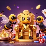 Experience exciting gameplay at 58win with animated bumblebee mob boss and captivating casino elements.