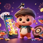 QS88 promotes vibrant gaming with a magical 3D scene packed with slot elements and characters.
