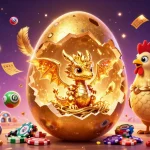 Experience the thrill of nổ hũ XX88 with a stunning golden dragon and lively game elements.