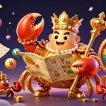 Experience thrilling gameplay with 69VN's golden crab emperor amid exciting lottery and casino elements.