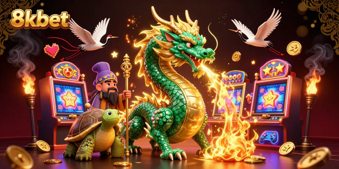 Experience the thrilling energy of 8xbet with vibrant casino visuals and dynamic characters.