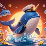 Experience exciting online gaming with 789P at a vibrant underwater casino, featuring playful dolphins and a giant whale.