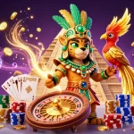 Bet at uu88 luxury and win with stunning 3D casino elements including golden coins and a roulette wheel.