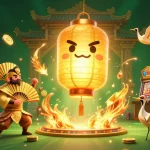 Experience the thrill of slot 777 with a vibrant casino scene showcasing golden lanterns and slot reels.
