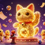 Play exciting lottery games with the vibrant scene showcasing uk88's dynamic casino atmosphere.