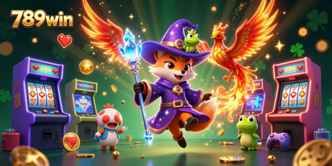 Experience the excitement of winning at 789win with mystical characters and vibrant casino elements.