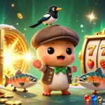Engage players with 123b as cartoon characters spin slots amidst treasure and gems.
