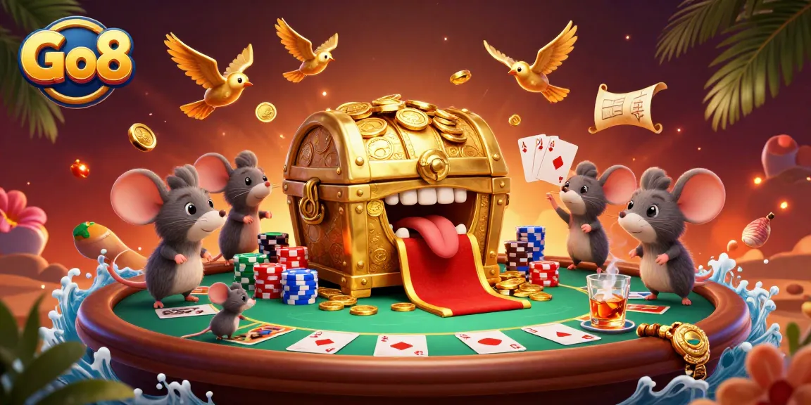 Join the adventure with Go8 and experience thrilling riches at the animated treasure chest.